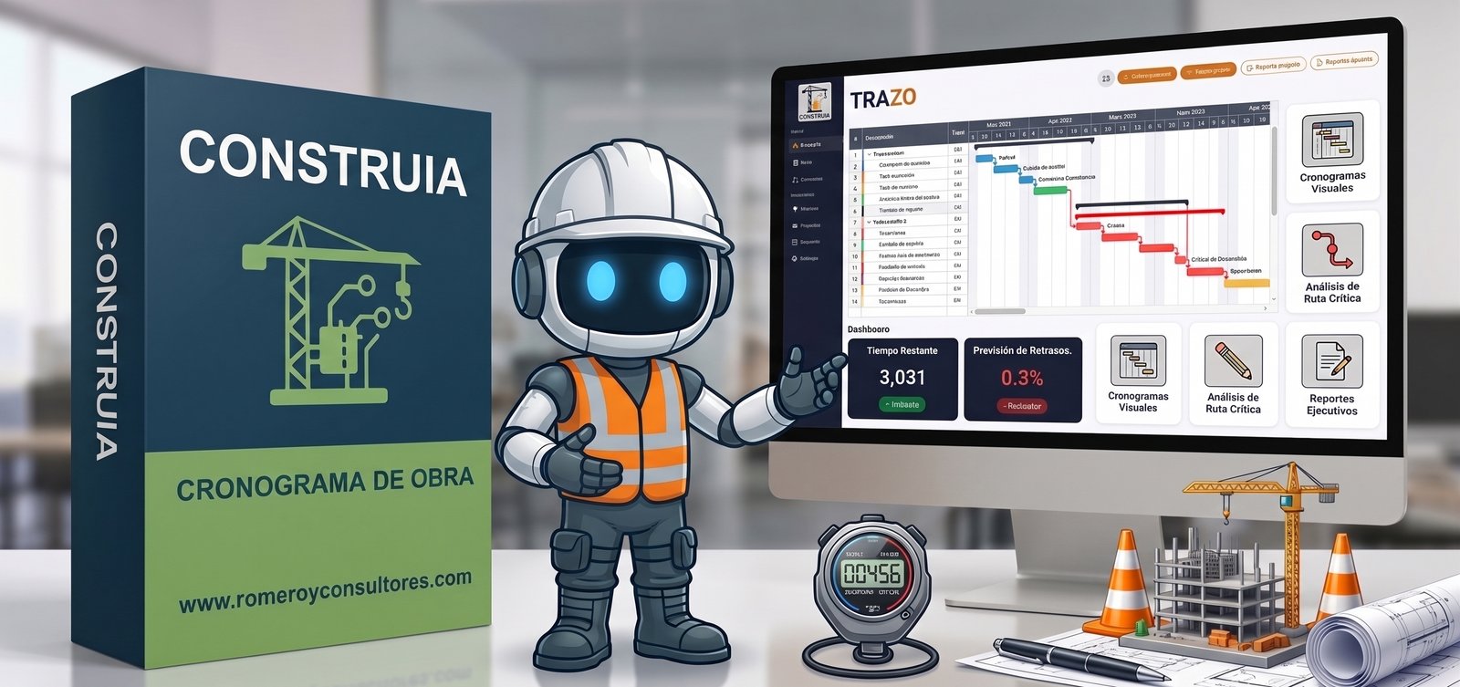TRAZO, programación y cronogramas de obra